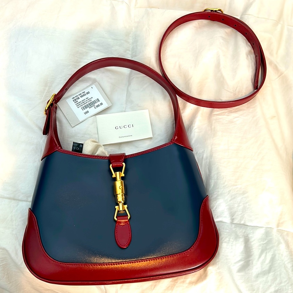 Authentic Gucci Jackie blu Agata / Red